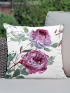 Burgundy Blossom Cushion