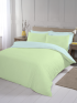 Reversible Plain Dyed Duvet Cover Set - Lemon & Turquoise