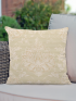 Striped Damask Beige Cushion