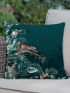 Jungle Serenity Teal Cushion